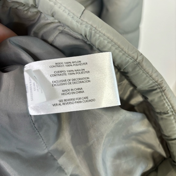 Eddie Bauer Women's Puffer Medium Gray Jacket Coat Hooded Full-Zip Pockets Long - Picture 11 of 11